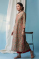 Image for Kusvaa Wsr135 Willow Grove Ethnic Block Print Kurta Side