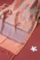Image for Kusvaa Wsr142 Fountain Blue A Line Kurta Dupatta Set Dupatta 1