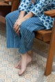 Image for Kusvaa De34 Congress Blue And Catskill White Jammies Set Closeup Lower