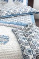 Image for Kusvaa Kaq70 Smalt Blue Single Bed Quilt Look
