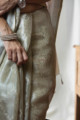 Image for Kusvaa Kds01 Tissue Linen Gotta Patti Saree Closeup Bottom