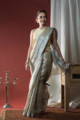 Image for Kusvaa Kds01 Tissue Linen Gotta Patti Saree Look