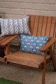 Image for Kusvaa Ksh01 Nepal Blue Block Print Shams Featured
