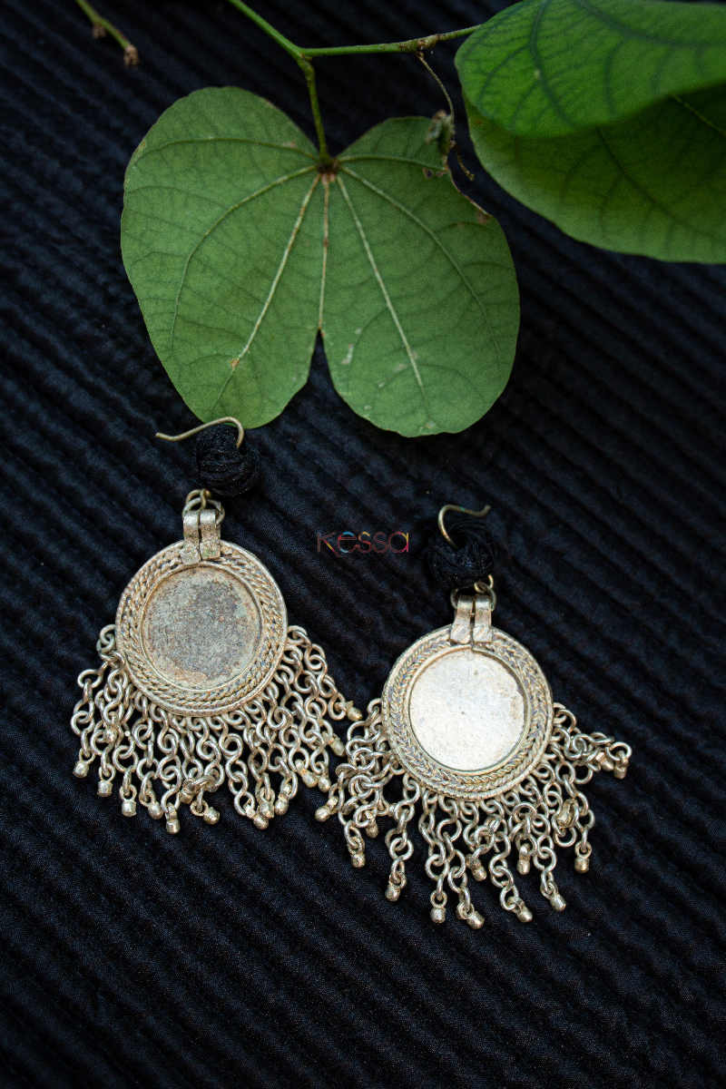 Image for Kusvaa Kt142 Coin Circluar Black Jhumkas Featured