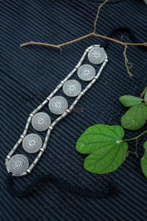 Image for Kusvaa Kt150 Coin Tribe Choker With Black Thread Featured
