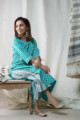Image for Kusvaa Wa328a Pelorous Blue Kurta Pant Set Side