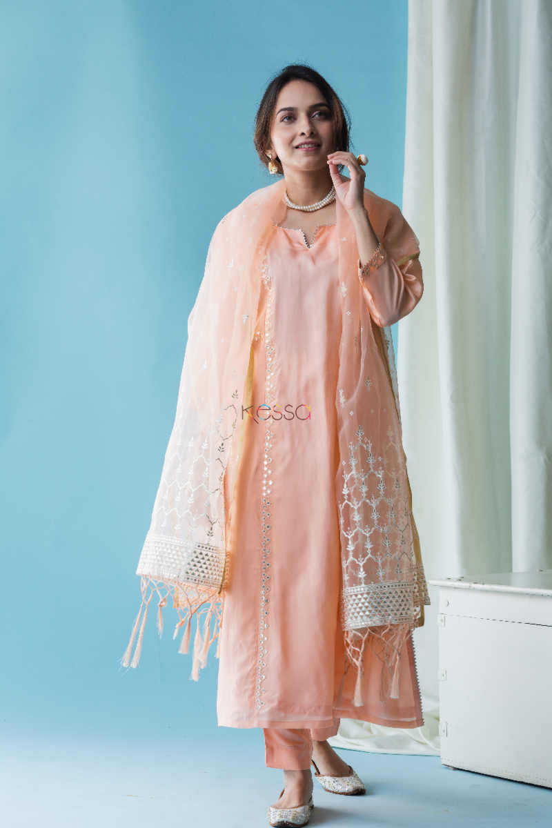 Image for Kusvaa Ws603 Gold Sand Upada Silk Complete Set Look