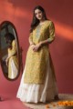 Image for Kusvaa Wsr144 Turmeric Yellow Chanderi Kurta Front