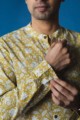 Image for Kusvaa Awk12 Chalky Yellow Full Sleeves Shirt Closeup