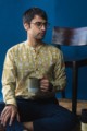 Image for Kusvaa Awk12 Chalky Yellow Full Sleeves Shirt Sitting 1