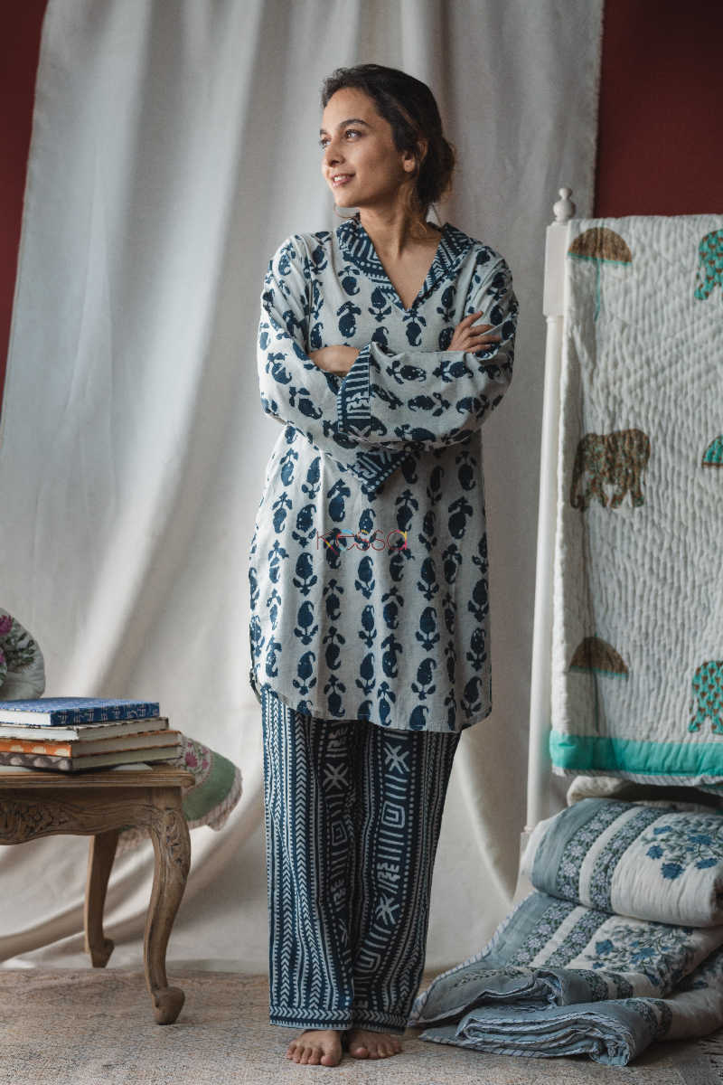 Image for Kusvaa De36 Indigo Jammies Set Featured