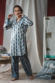 Image for Kusvaa De36 Indigo Jammies Set Side