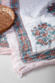 Image for Kusvaa Kaq78 Chicu And Blue Double Bed Quilt Closeup