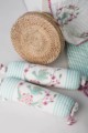 Image for Kusvaa Kaq86 Summer Green Baby Quilt Set Bolster