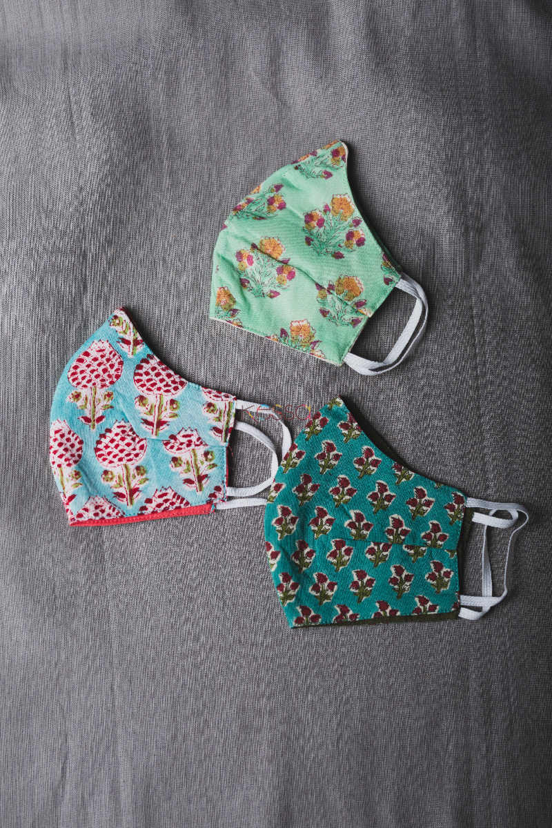 Image for Kusvaa Kfm09 Female Printed Face Masks Set Of 3