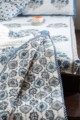 Image for Kusvaa Kpb28 Wedgewood Block Print Double Bedsheet Quilt