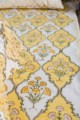 Image for Kusvaa Kpb30 Saffron Block Print Double Bedsheet Featured