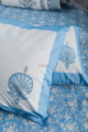 Image for Kusvaa Kpb33 Polo Blue Double Bedsheet Closeup