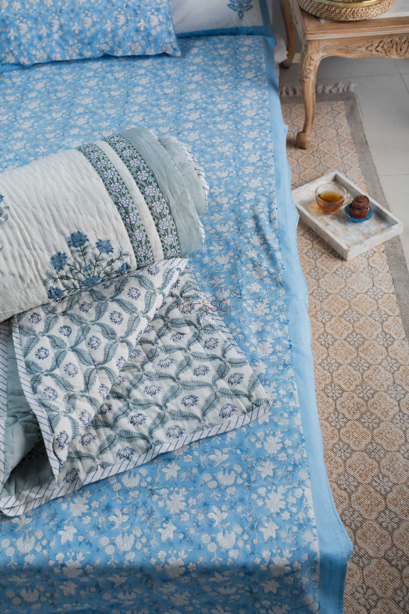 Image for Kusvaa Kpb33 Polo Blue Double Bedsheet Featured