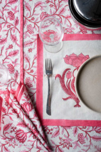 Image for Kusvaa Ktc01 Kamal Jaal Block Print Table Cover