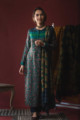 Image for Kusvaa Kuoj133 Multicolor Tussar Kurta Dupatta Set Front 1