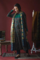 Image for Kusvaa Kuoj133 Multicolor Tussar Kurta Dupatta Set Side