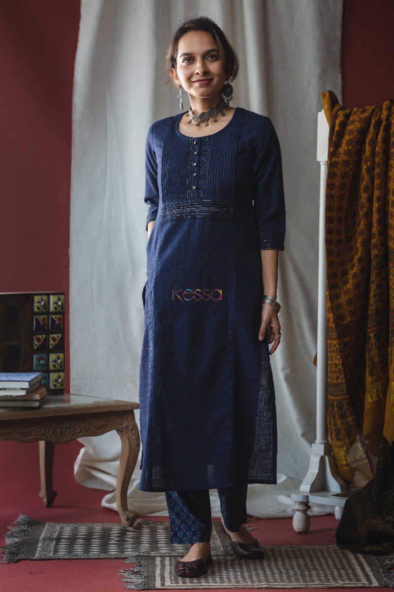 Image for Kusvaa Vcr01 Cloud Burst Kurta Pant Set Featured