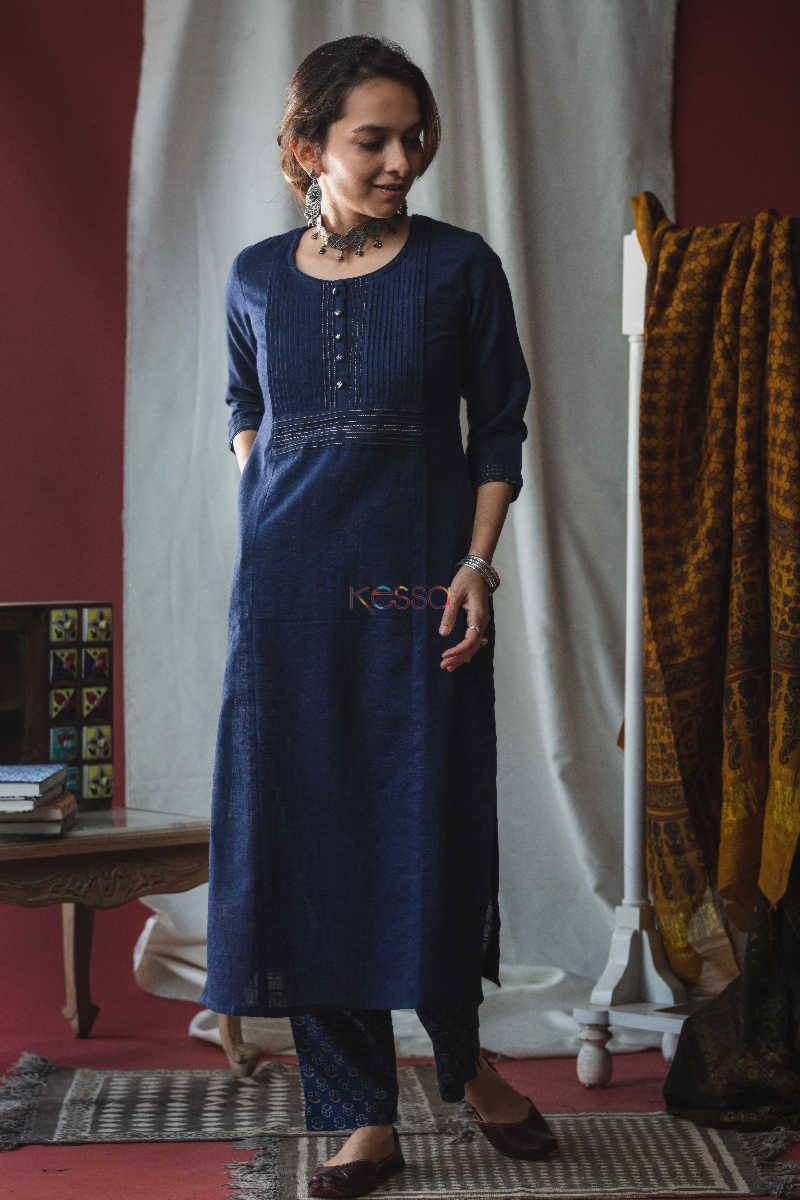 Image for Kusvaa Vcr01 Cloud Burst Kurta Pant Set Front