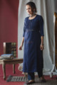 Image for Kusvaa Vcr01 Cloud Burst Kurta Pant Set Look 1