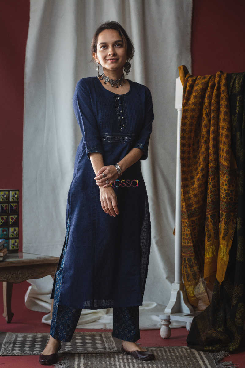Image for Kusvaa Vcr01 Cloud Burst Kurta Pant Set