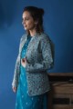 Image for Kusvaa Vjf03 Eastern Blue And Geyser Double Side Full Quilted Jacket Side