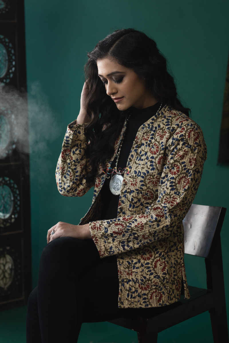 Image for Kusvaa Vjf05 Gray Olive Double Side Full Sleeves Jacket Featured