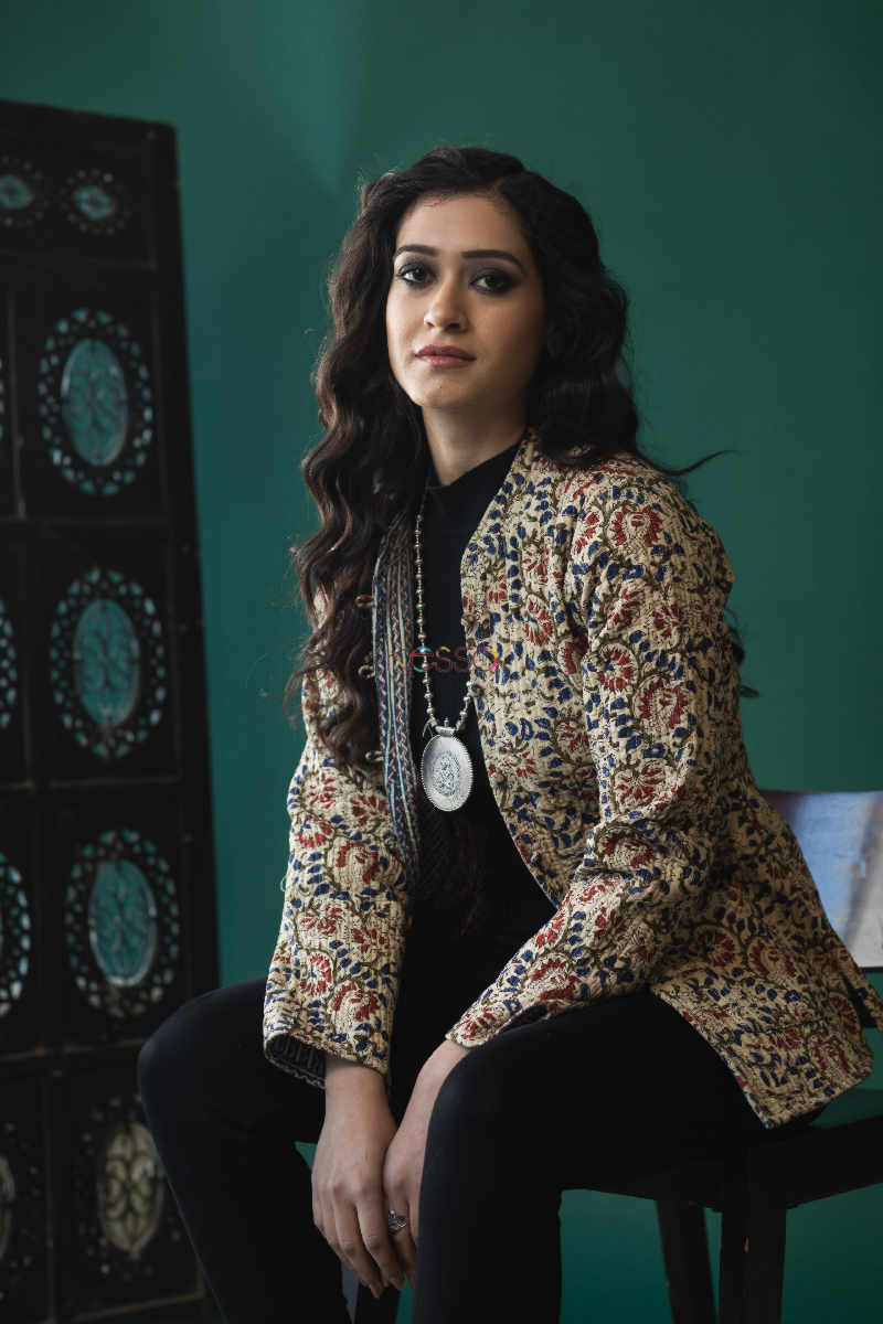 Image for Kusvaa Vjf05 Gray Olive Double Side Full Sleeves Jacket Front