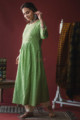 Image for Kusvaa Ws610 Dingley Green A Line South Cotton Kurta Side 1