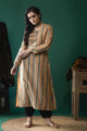 Image for Kusvaa Ws616 Mongoose South Cotton Striaght Fit Kurta Front