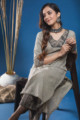 Image for Kusvaa Avdaf16 Woodsmoke Kurta Pants Set Sitting 1