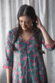 Image for Kusvaa De29 Charm Red And Turquoise Maternity Dress Look