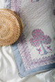 Image for Kusvaa Kaq89 Blush Pink Single Bed Quilt Second Closeup