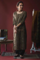Image for Kusvaa Taf38 Iroko Green Regular Kurta Look