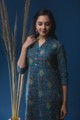 Image for Kusvaa Taf39 Blue Dianne Regular Wear Kurta Look