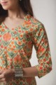 Image for Kusvaa Taf41 Porsche Yellow And Hippie Green Regular Kurta Closeup