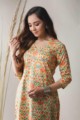 Image for Kusvaa Taf41 Porsche Yellow And Hippie Green Regular Kurta Look