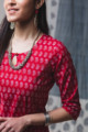 Image for Kusvaa Vcr05 Cherrywood Regular Wear Kurta Closeup