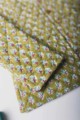 Image for Kusvaa Vjf07 Husk Yellow Leaf Print Kids Jacket Closeup