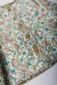 Image for Kusvaa Vjf07 Husk Yellow Leaf Print Kids Jacket Closeup Reverse