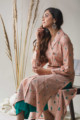 Image for Kusvaa Ws620 Vanilla Pink A Line South Cotton Kurta Sitting
