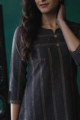 Image for Kusvaa Ws622 Tuna Grey Short Kurti Closeup