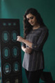 Image for Kusvaa Ws622 Tuna Grey Short Kurti Side
