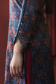 Image for Kusvaa Ws627 Fiord Ajrakh Print Straight Fit Kurta Sleeves