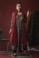 Image for Kusvaa Wsr152 Olive Haze And Maroon Kalidaar Kurta With Dupatta Look